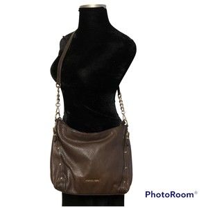 Michael Kors Dark Chocolate Brown Leather Crossbody Purse